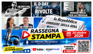 Rassegna stampa 24 ottobre 2026: le prime pagine dei quotidiani (Podcast e Prime pagine)