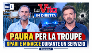 Paura per una troupe de “La Vita in Diretta”: spari e minacce durante un servizio